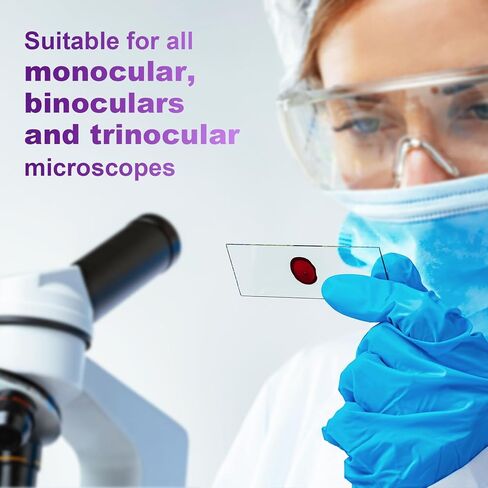 50pcs Prepared Microscope Slides,Preloaded Microscope Slides with Specimens for Kids Adults,Microscope Slide Set Including Insects Human Body,Use for Physiology,Enlighten Education in Kuwait