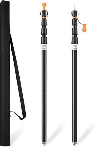 أعمدة خيمة كامولاند، أعمدة قماش القنب شديدة التحمل، أعمدة المظلة، أعمدة خيمة من الألومنيوم مع قاعدة مخروطية غير قابلة للانزلاق، أعمدة قماش القنب تلسكوبية قابلة للتعديل in Kuwait