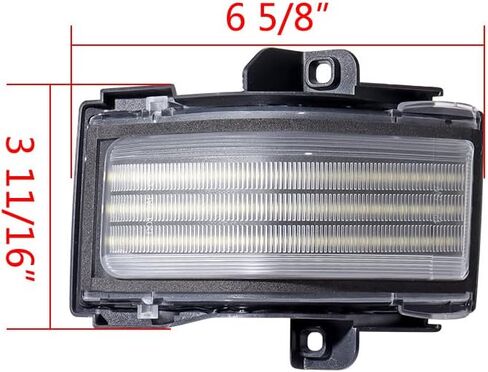 Astra Depot Pair Tow Mirror F150 Super Duty Turn Signal DRL Parking Lights Compatible For Ford F150 F250 F350 F450 F550 2015-2022 2023, Clear Lens Fits for OE FL3Z-13B374-CA FL3Z-13B375-CA in Saudi Arabia
