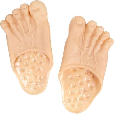 Feet Shoes Funny Slipper,Bigfoot Costume Caveman Slippers Accessories For Man And Women,Skin Colour in Saudi Arabia