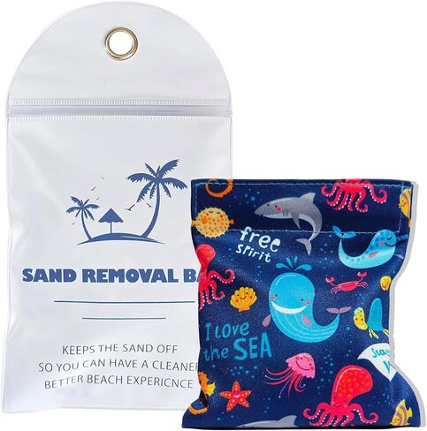 Sand Remover for Beach, Sand Removal Bag, Must Haves Gift for Beach Vacation Camping Travel Trip Talc-Free in Saudi Arabia