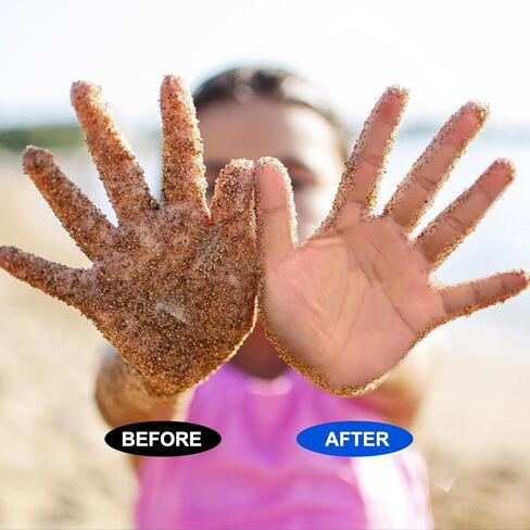 Sand Remover for Beach, Sand Removal Bag, Must Haves Gift for Beach Vacation Camping Travel Trip Talc-Free in Saudi Arabia