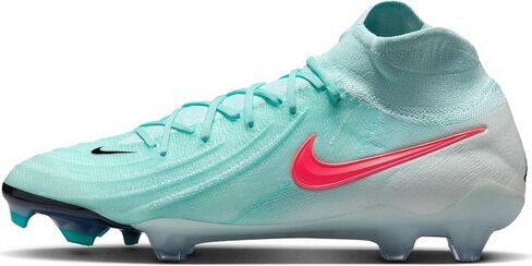 Nike Phantom Luna 2 Elite FG High-Top Soccer Sleats (FJ2572-300 ، Mint/Off Noir/Atomic Red) in Saudi Arabia