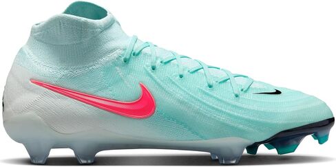 Nike Phantom Luna 2 Elite FG High-Top Soccer Sleats (FJ2572-300 ، Mint/Off Noir/Atomic Red) in Saudi Arabia