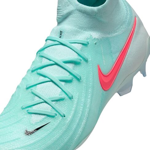 Nike Phantom Luna 2 Elite FG High-Top Soccer Sleats (FJ2572-300 ، Mint/Off Noir/Atomic Red) in Saudi Arabia