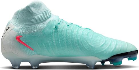 Nike Phantom Luna 2 Elite FG High-Top Soccer Sleats (FJ2572-300 ، Mint/Off Noir/Atomic Red) in Saudi Arabia