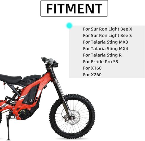 Front Number Plate for Ebike,8.78″*6.69″ Plate Replacement for Ridstar Q20/Tutti Soleil 01/Surron Light Bee/Talaria Sting MX3 MX4 MX5/E Ride Pro/Super 73/X160/X260-Black in Saudi Arabia
