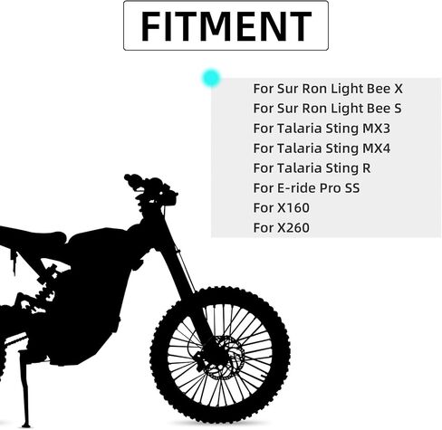 Front Number Plate for Ebike,8.78″*6.69″ Plate Replacement for Ridstar Q20/Tutti Soleil 01/Surron Light Bee/Talaria Sting MX3 MX4 MX5/E Ride Pro/Super 73/X160/X260-Black in Saudi Arabia