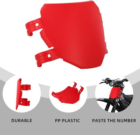 Front Number Plate for Ebike,8.78″*6.69″ Plate Replacement for Ridstar Q20/Tutti Soleil 01/Surron Light Bee/Talaria Sting MX3 MX4 MX5/E Ride Pro/Super 73/X160/X260-Black in Saudi Arabia