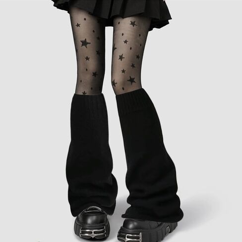 Leg Warmers for Women Girl Goth Flared Leg Warmers for Y2k 80s ballet Figure Skating Rave Accessories in Saudi Arabia