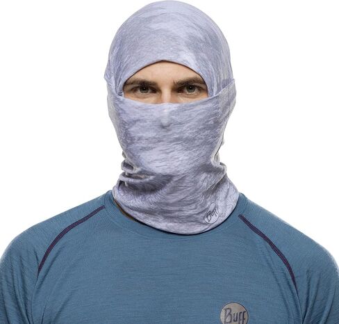 BUFF Unisex Camo CoolNet UV+ Protective Outdoor Bandana Snood Scarf - White in Saudi Arabia