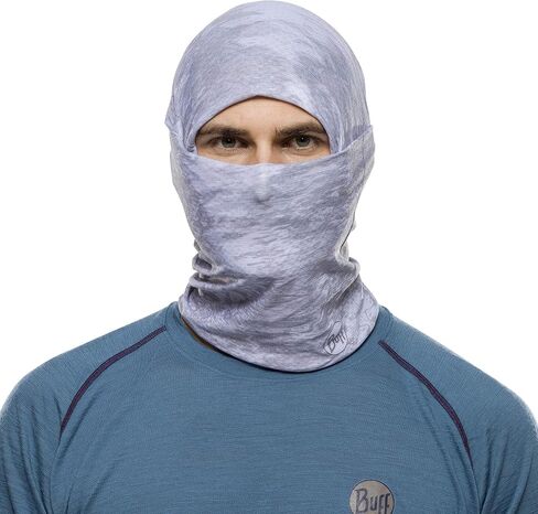 BUFF Unisex Camo CoolNet UV+ Protective Outdoor Bandana Snood Scarf - White in Saudi Arabia