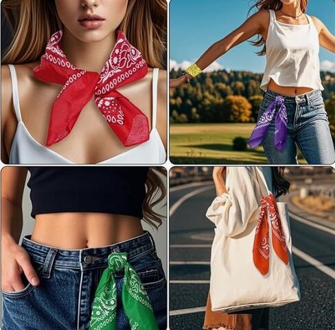 Sosun Bandana, 100% Cotton Paisley Scarf, Headwear, Face Mask for Men or Women in Saudi Arabia