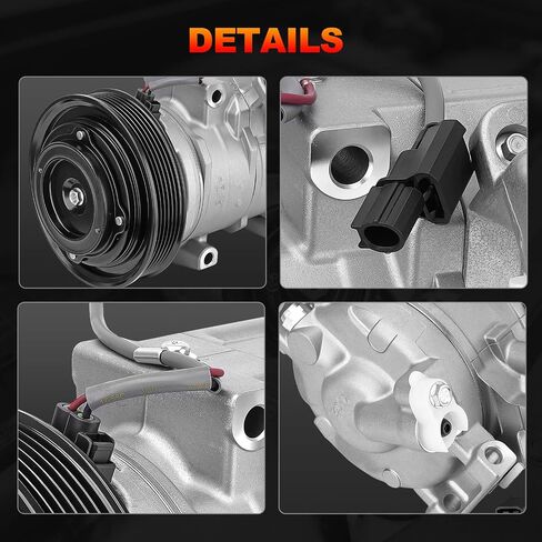 مكيف الهواء ضاغط AC متوافق مع Acura MDX 2007-2013 ، ZDX 2010-2013 و Honda Odyssey 2008-2017 ، Pilot 2008-2015 ، Ridgeline 2009-2014 ، W/واحد قابس ، بديل لنظام AC in Saudi Arabia
