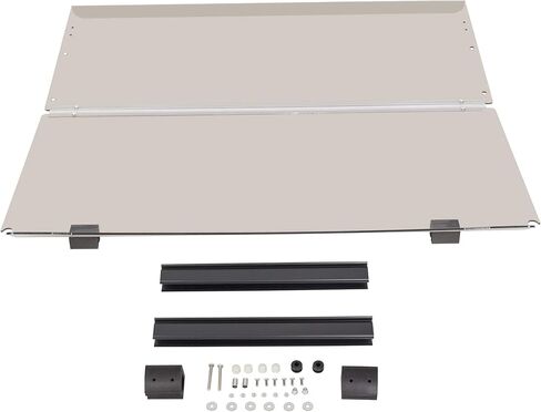 الزجاج الأمامي Ecotric Titned متوافق مع 2007-2016 Yamaha Drive G29 نماذج غاز أو كهربائية قابلة للطي للزجاج الأمامي المقاوم 38.75 "W × 35.75" H in Kuwait