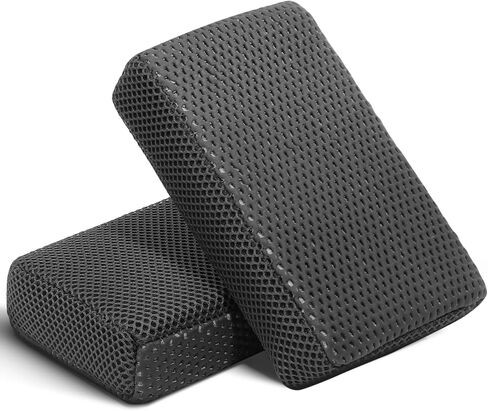 Car Wash Sponge,Dual Sided Car Clay Scrubber for Fast and Effective Removal of Paint,Light Overspray So On,Scrubbing and Clay Work,2-Pack in Saudi Arabia