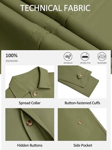 Yousify Mens Trench Coat Single Breasted Casual Slim Fit Windbreaker Lapel Lightweight Long Jacket Overcoat in Saudi Arabia