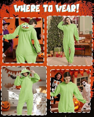 Cartoon Onesie Pajamas for Unisex Adults, Soft and Comfort Sleepwears& Homewears，Fun One Piece Halloween Costumes in Kuwait