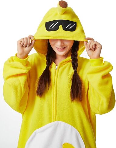 Fruits Costume Adults Onesies Unisex Pajamas Cosplay Fruits Plush Halloween Jumpsuit for Men Women in Kuwait