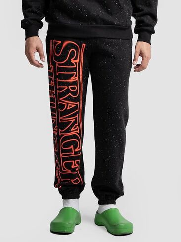 BioWorld Stranger Things Logo Come Black Pants in Kuwait