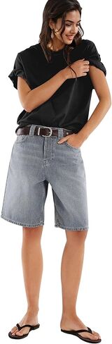 HUGOOME Womens Oversized T Shirts Summer Casual Short Sleeve Tops Cotton Crew Neck Loose Fit Basic Tee Plus Size Blouse in Kuwait