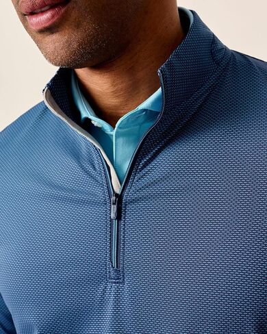 johnnie-O Jamie Jacquard Stretch 1/4-Zip Pullover in Saudi Arabia