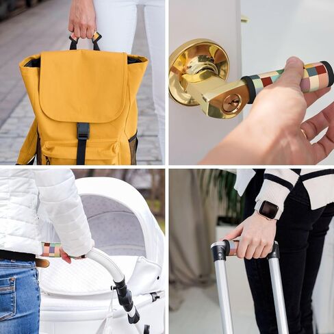 مقابض الأمتعة الملونة المتقلب لفات المسيحة لحقن حقائب إكسسوارات السفر للأمتعة للطائرة 2pcs in Kuwait