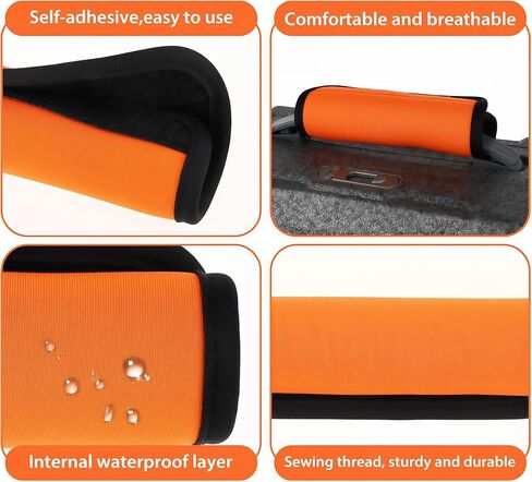 Wuggage Handle Wrap 5 Pack ، علامات الأمتعة | تلتف المقبض | أغلفة مقبض للحقيبة/حقيبة الشاطئ/حقائب الظهر ، معرفات سريعة ساطعة سفر سفر للطائرة (الأخضر × 5) in Kuwait