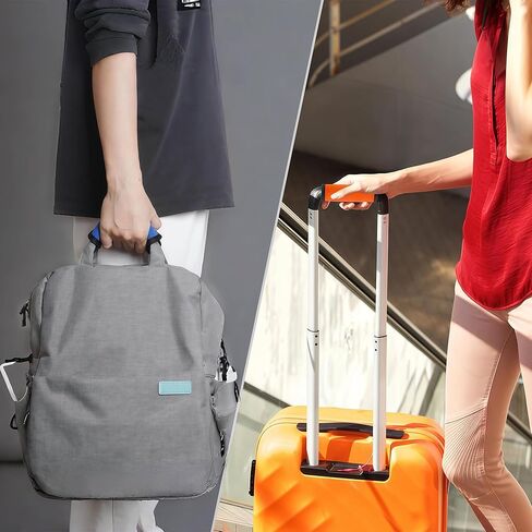 Wuggage Handle Wrap 5 Pack ، علامات الأمتعة | تلتف المقبض | أغلفة مقبض للحقيبة/حقيبة الشاطئ/حقائب الظهر ، معرفات سريعة ساطعة سفر سفر للطائرة (الأخضر × 5) in Kuwait