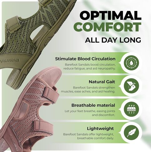 HF Baresandals III – Outdoor & Lightweight Barefoot Sandals for natural foot movement, Adjustable Fit Unisex With Zero Drop Flexible Sole in Saudi Arabia
