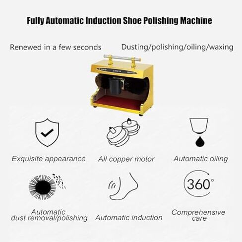 Automatic Electric Shoe Polisher Machine for Home & Commercial Use - Efficient Shoe Cleaning Machine for Hotels, Banks, and Family - Professional Shoe Care Solution in Saudi Arabia