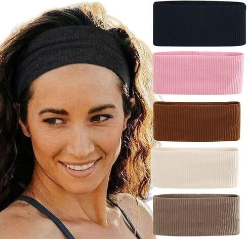 Soft And Skin-Friendly Knitted Sports Headband, Brown, Simple And Fashionable, Practical And Comfortable, With Multiple Combinations, Fine Texture, Simple And Versatile, a Fashionable Tool. in Saudi Arabia
