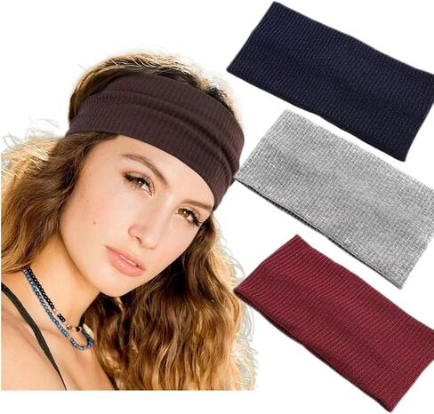 Soft And Skin-Friendly Knitted Sports Headband, Brown, Simple And Fashionable, Practical And Comfortable, With Multiple Combinations, Fine Texture, Simple And Versatile, a Fashionable Tool. in Saudi Arabia