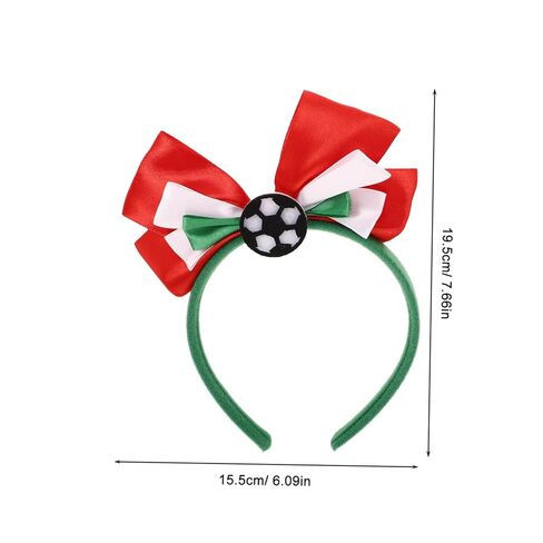 3pcs كرة القدم سحر الرأس عقدة Knot Hairbands ملحقات حفلات كرة القدم ممتعة ليوم اللعبة للأحداث الرياضية التشجيع in Saudi Arabia