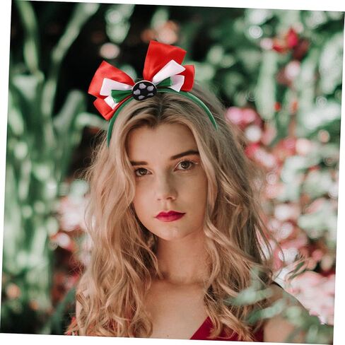 3pcs كرة القدم سحر الرأس عقدة Knot Hairbands ملحقات حفلات كرة القدم ممتعة ليوم اللعبة للأحداث الرياضية التشجيع in Saudi Arabia