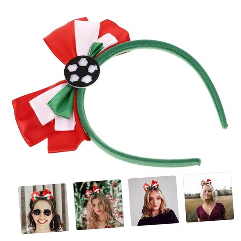 3pcs كرة القدم سحر الرأس عقدة Knot Hairbands ملحقات حفلات كرة القدم ممتعة ليوم اللعبة للأحداث الرياضية التشجيع in Saudi Arabia