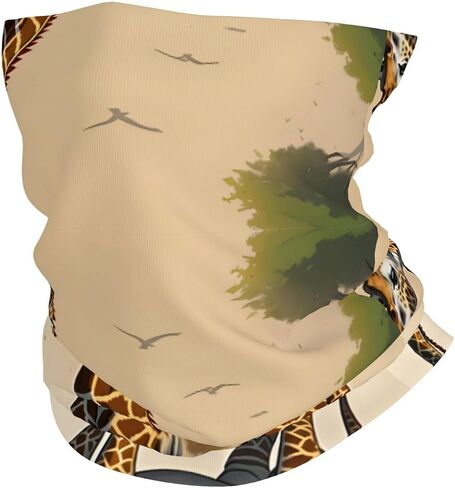 Mother and child giraffe Pattern Multifunctional sports headscarf Headband, face mask, wristband in Saudi Arabia