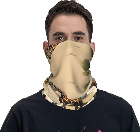Mother and child giraffe Pattern Multifunctional sports headscarf Headband, face mask, wristband in Saudi Arabia
