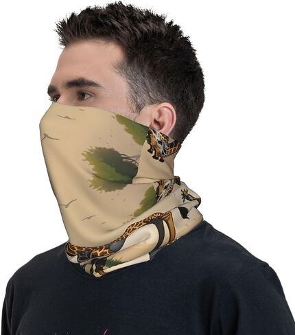 Mother and child giraffe Pattern Multifunctional sports headscarf Headband, face mask, wristband in Saudi Arabia