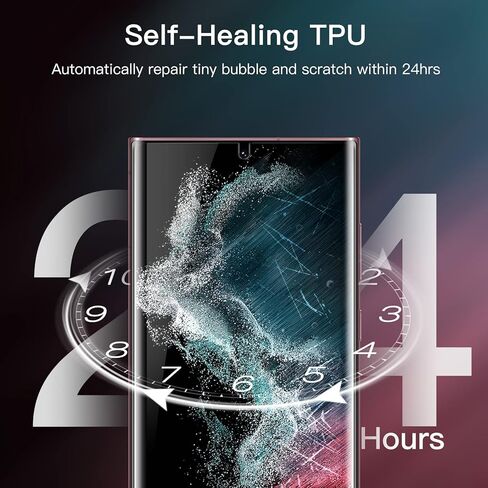 واقي شاشة JETech لهاتف Samsung Galaxy S24 Ultra 5G مقاس 6.8 بوصة مع واقي عدسة الكاميرا، طبقة TPU مرنة، متوافق مع معرف بصمة الإصبع، سهل التركيب، شفاف عالي الدقة، عبوتان لكل منهما in Saudi Arabia