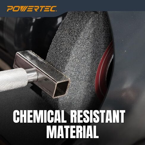 عجلات طحن مقاعد وقاعدة POWERTEC 15539، 6 بوصة × 3/4 بوصة، 1/2 أربور، 60/80/150 حبيبات متنوعة، عجلة طحن مقاعد من أكسيد الألومنيوم لمطحنة مقاعد البدلاء، 3 قطع in Saudi Arabia