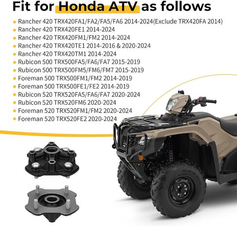 M MATI Front Left & Right Wheel Hubs for Honda Rancher 420 TRX420 Foreman Rubicon 520 500 TRX520 TRX500 2014-2024 44615-HR3-A20 in Saudi Arabia