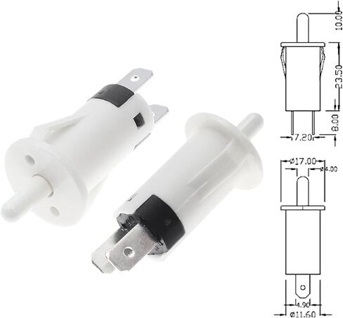 مفتاح ضوء الخزانة ، زر اضغط على AC220V ، جهة اتصال NO/NC ، حماية مضادة للإمالة (B NC 20MM 1PC) in Saudi Arabia