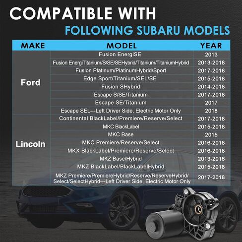 محرك فرامل فرامل للوقوف الكهربائي على جانب السائق الأيسر متوافق مع Ford Edge 2015-2018 Escape Fusion Lincoln MKZ MKX Continental MKC ، يحل محل OE DG9Z2B713A ، DG9C2B713AA ، DG9C2B713AB in Kuwait
