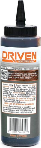 Driven Racing Oil Engine Assembly Gel | 8 oz No-Drip Zinc & Moly Lube Ideal for Camshafts, Bearings & More Valvetrian Parts in Saudi Arabia