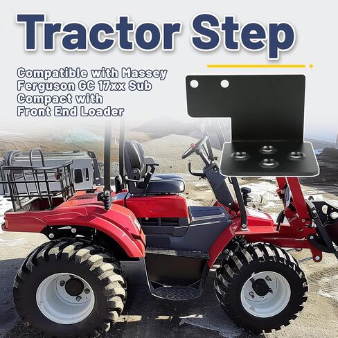 خطوة جرار Kuafu متوافقة مع Massey Ferguson GC 17XX Sub Sub مع اللودر الأمامي الجانب الأيسر 330 رطل الحد الأقصى للمسحوق المطلي بالمسحوق in Saudi Arabia