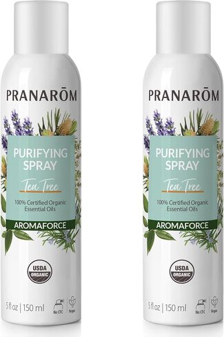 براناروم - أرومافورس، رذاذ منقي الهواء بالزيوت العطرية العضوية، مزيلات الروائح للمنزل، رذاذ الزيت العطري مع خلاصات نباتية، رذاذ الحمضيات الطازجة، رذاذ منقي، عضوي معتمد، 150 مل in Kuwait