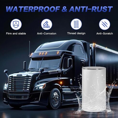 60pcs 33mm lug nut يغطي الكروم ، وشاحنات شبه الشاحنات تغطي الجوز ABS ABS بلاستيك مضاد للتجديف سهلة التثبيت ، وأغطية الجوز لشاحنات شبه الشاحنات in Kuwait