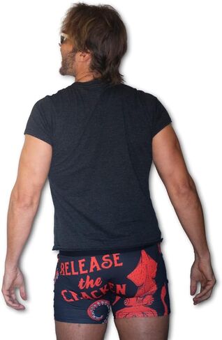 حرر Cracken Mens Boxers مضحك Kraken Sea Octopus Butt Butt in Saudi Arabia