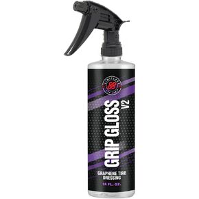 قبضة Grip Gloss V2 إطارات - الانتهاء من السوداء العميقة مع الجرافين سيارة غير دهنية تفاصيل | طلاء السيراميك مثل حماية الإطارات (16 أوقية) (16 أوقية) in Kuwait